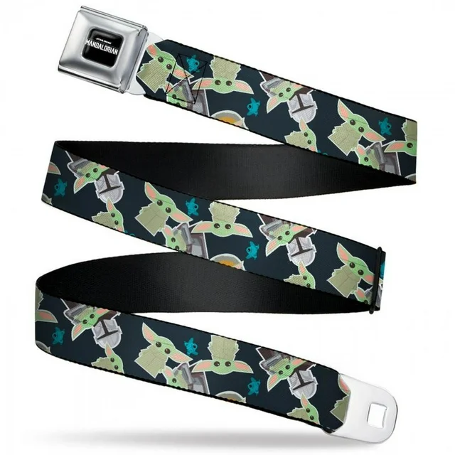 Star Wars The Mandalorian The Child Grogu and Frog Icons Seatbelt Belt